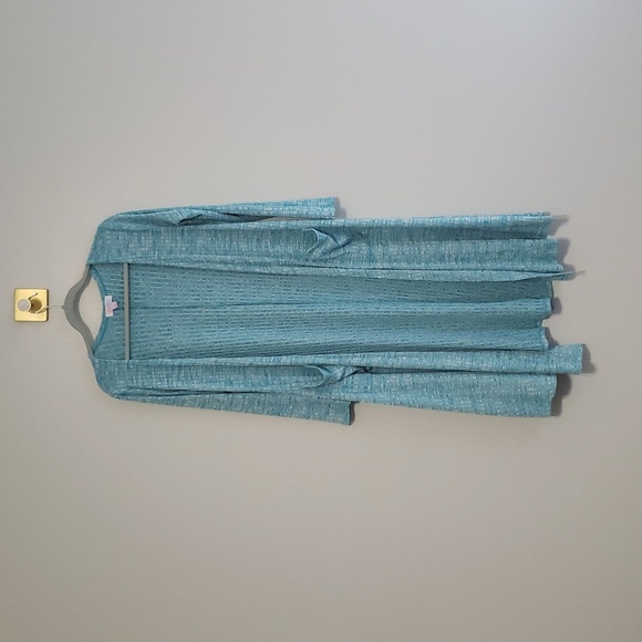 LuLaRoe Bundle Sarah Cardigan Sweater Duster Women Small Blue Teal Lightweight - Picture 8 of 13
